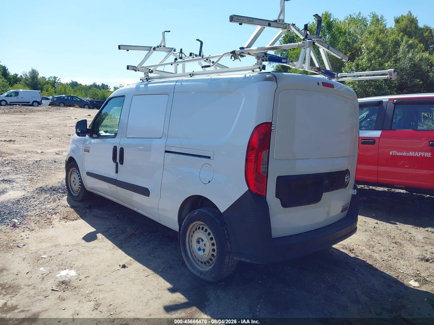 Vin: zfbhrfab0k6n86617, lot: 46165042, ram promaster city tradesman 20193