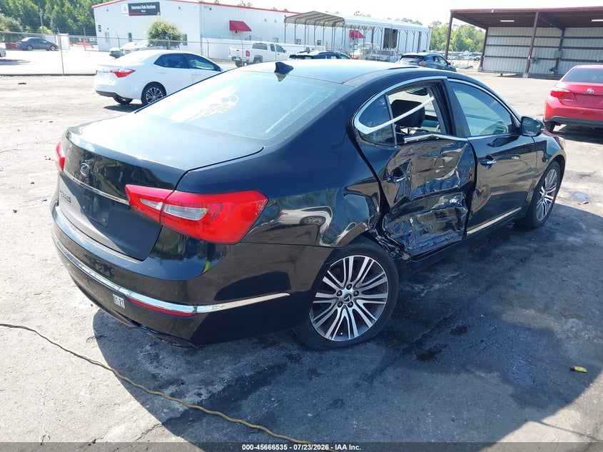 Vin: knaln4d79e5157398, lot: 46165107, kia cadenza premium 20144