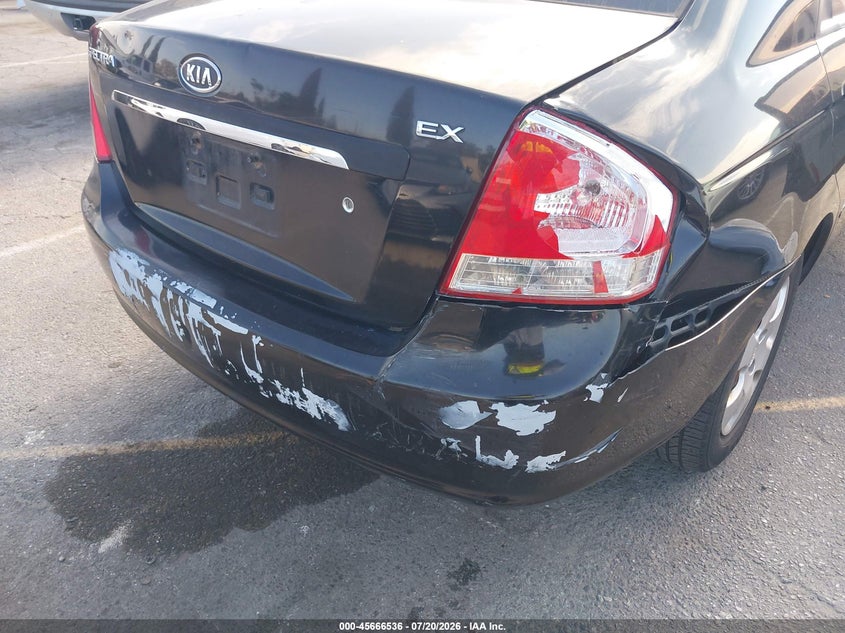 2008 Kia Spectra Ex VIN: KNAFE122185584775 Lot: 45666536