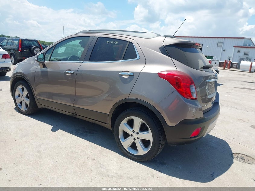 Vin: kl4cjasb2fb182421, lot: 46165123, buick encore 20153