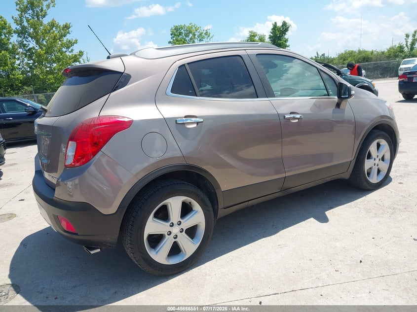 Vin: kl4cjasb2fb182421, lot: 46165123, buick encore 20154