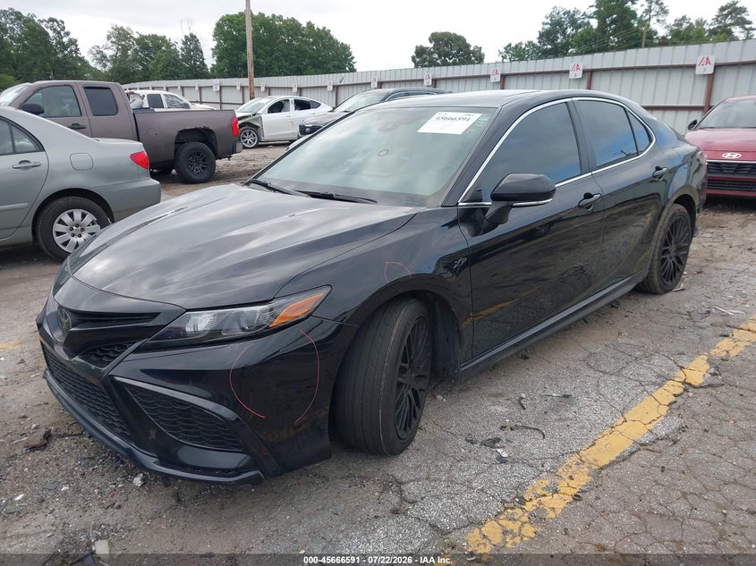 2022 Toyota Camry Se, Удар сзади, IAAI, VIN 4T1T11AK8NU678863 — фото 2