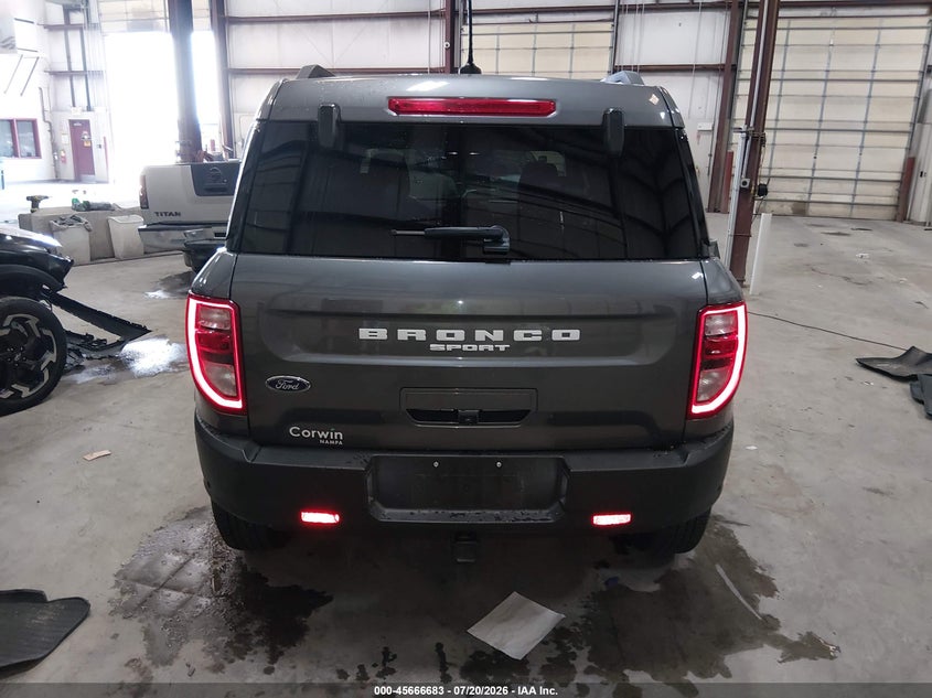 2022 Ford Bronco Sport Big Bend VIN: 3FMCR9B68NRE15952 Lot: 45666683
