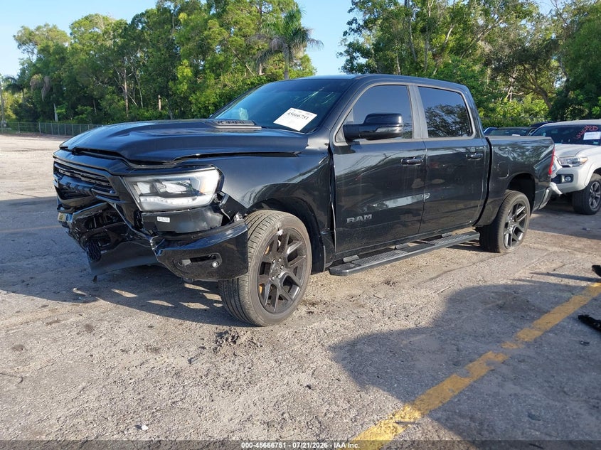 Vin: 1c6rrejt1rn205790, lot: 46165323, ram 1500 laramie  4x2 5'7 box 20242