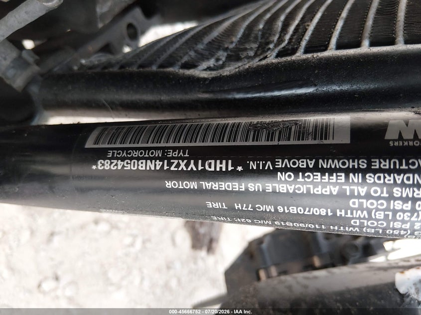 2022 Harley-Davidson Fxlrst VIN: 1HD1YXZ14NB054283 Lot: 45666752