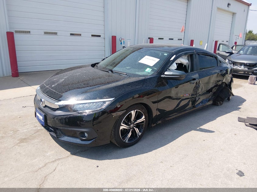 2018 Honda Civic, Rear, IAAI, VIN JHMFC1F96JX016790 — photo 2