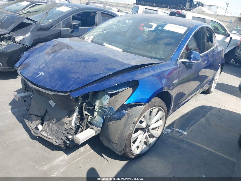 2018 Tesla Model 3 Long Range/Mid Range VIN: 5YJ3E1EAXJF076351 Lot: 45666883