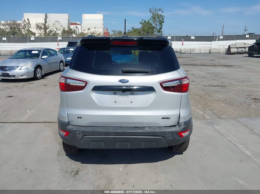 2021 Ford Ecosport Ses VIN: MAJ6S3JLXMC412757 Lot: 45666885