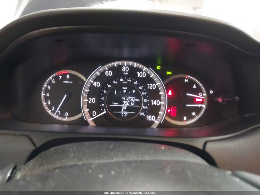 2014 Honda Accord Ex-L VIN: 1HGCR2F83EA096401 Lot: 45666887