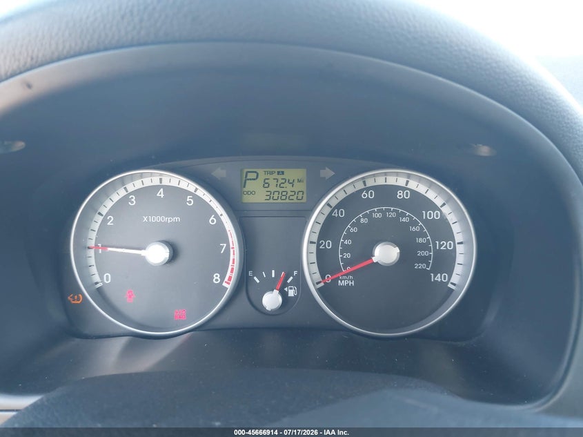 2009 Hyundai Accent Gls VIN: KMHCN46C09U317141 Lot: 45666914