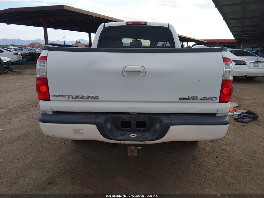 2006 Toyota Tundra Limited V8 VIN: 5TBDT481X6S514353 Lot: 45666975