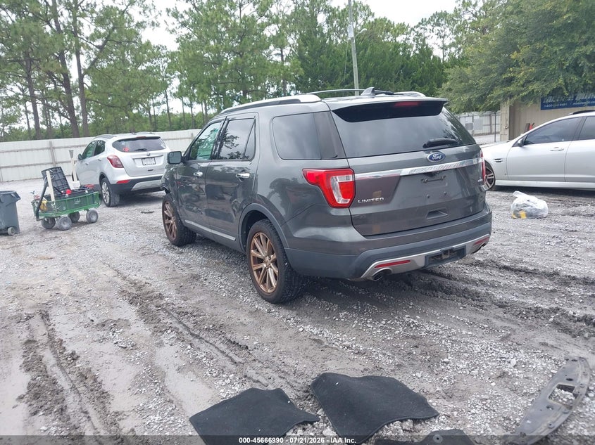 Vin: 1fm5k8f86hgc38266, lot: 46165562, ford explorer limited 20173