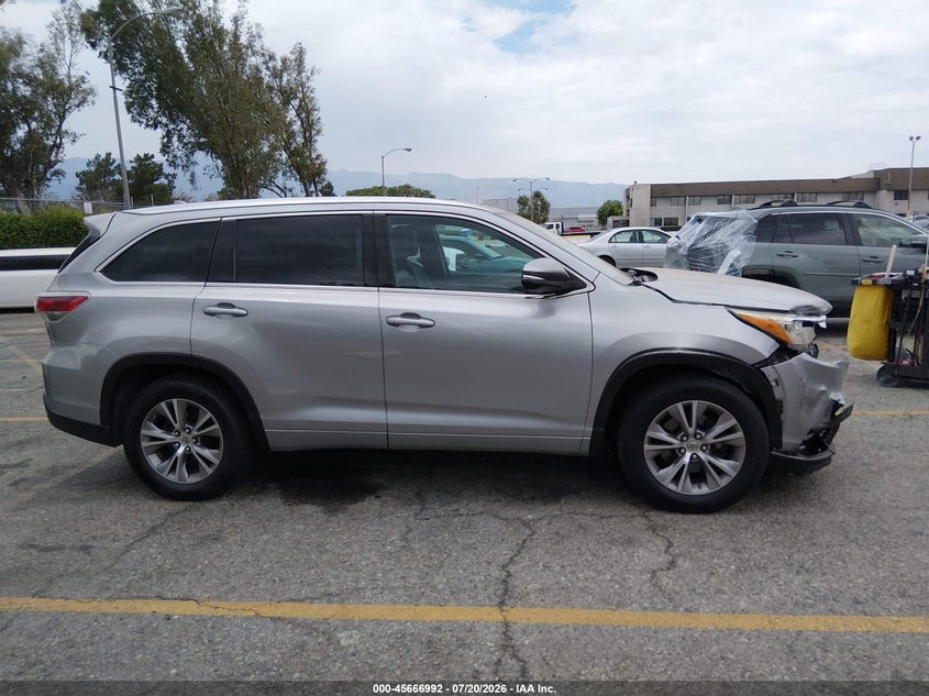 2014 Toyota Highlander Xle V6 VIN: 5TDKKRFH3ES013852 Lot: 45666992