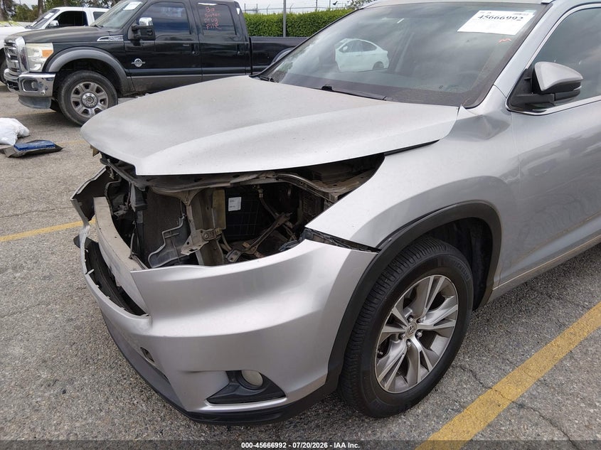 2014 Toyota Highlander Xle V6 VIN: 5TDKKRFH3ES013852 Lot: 45666992