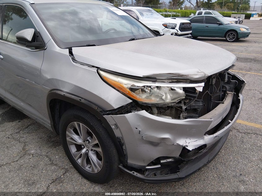 2014 Toyota Highlander Xle V6 VIN: 5TDKKRFH3ES013852 Lot: 45666992