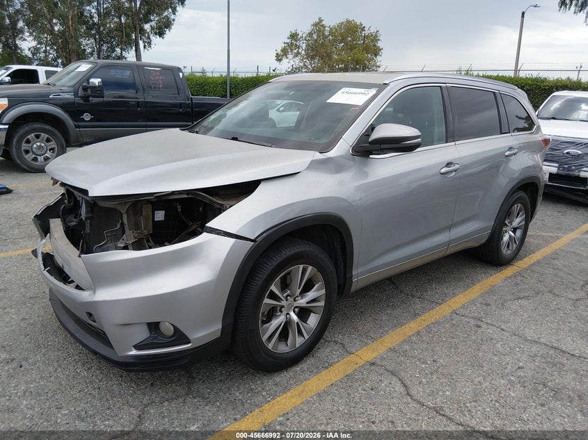 2014 Toyota Highlander Xle V6 VIN: 5TDKKRFH3ES013852 Lot: 45666992