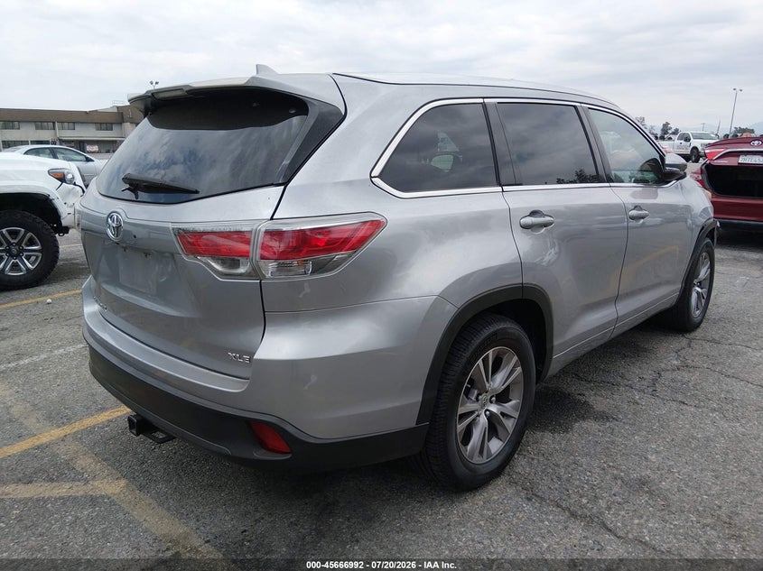 2014 Toyota Highlander Xle V6 VIN: 5TDKKRFH3ES013852 Lot: 45666992