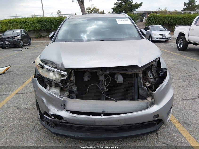 2014 Toyota Highlander Xle V6 VIN: 5TDKKRFH3ES013852 Lot: 45666992