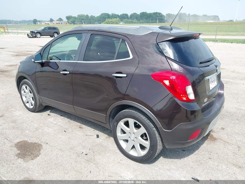 Vin: kl4cjgsb3fb207085, lot: 46165574, buick encore leather 20153