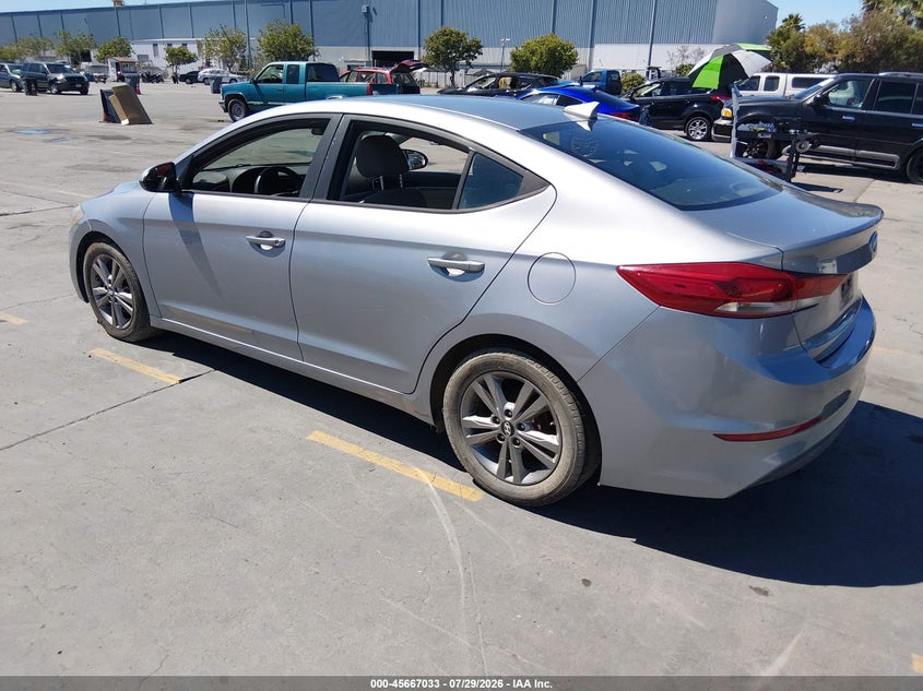 Vin: 5npd84lf7hh188144, lot: 46165605, hyundai elantra se 20173