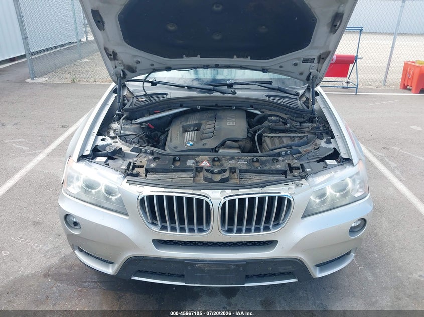 2012 BMW X3 xDrive28I VIN: 5UXWX5C5XCL722197 Lot: 45667105