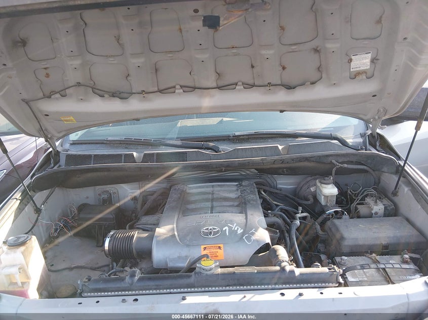 2008 Toyota Tundra Sr5 5.7L V8 VIN: 5TBDV54188S505434 Lot: 45667111