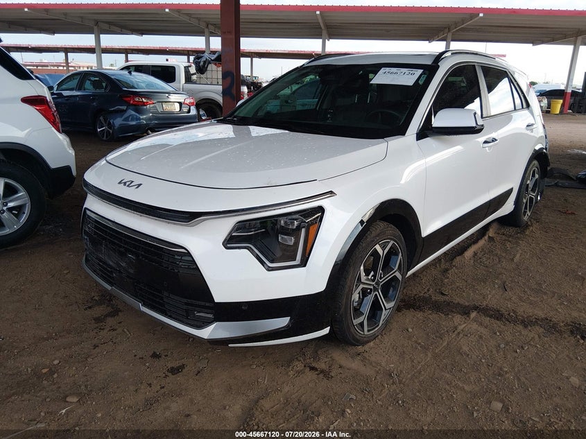 Vin: kndct3le7p5060383, lot: 46165692, kia niro sx touring 20232