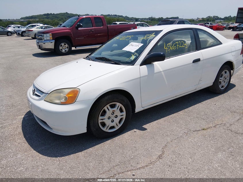 2001 Honda Civic, Normal Wear & Tear, IAAI, VIN 1HGEM22581L014907 — photo 2