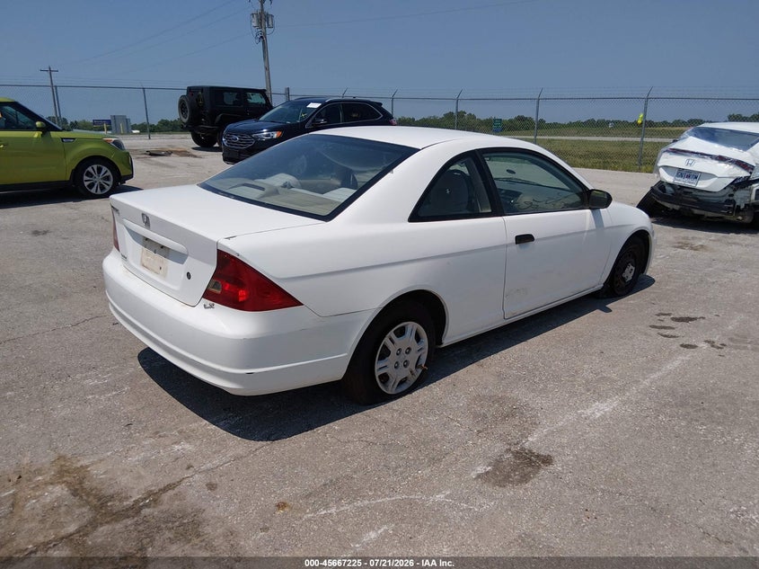 2001 HONDA CIVIC auction photo 4