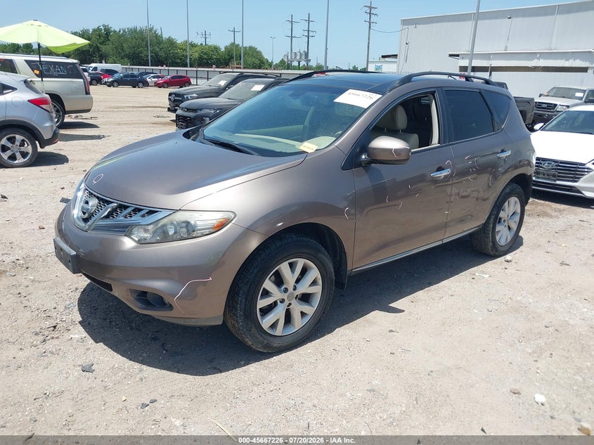 2013 Nissan Murano Sl VIN: JN8AZ1MU5DW214146 Lot: 45667226