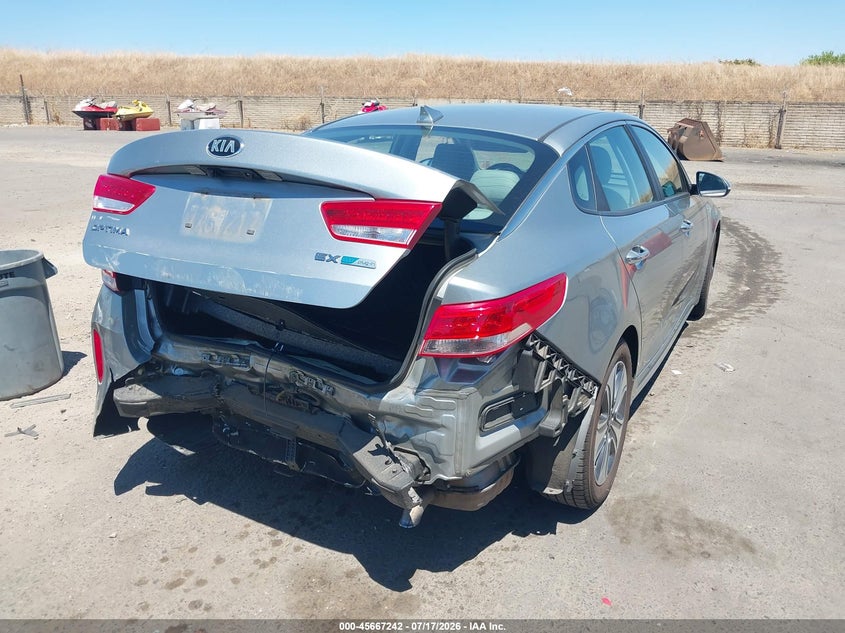 Vin: knagv4ldxh5012903, lot: 46165814, kia optima plug-in hybrid ex 20174