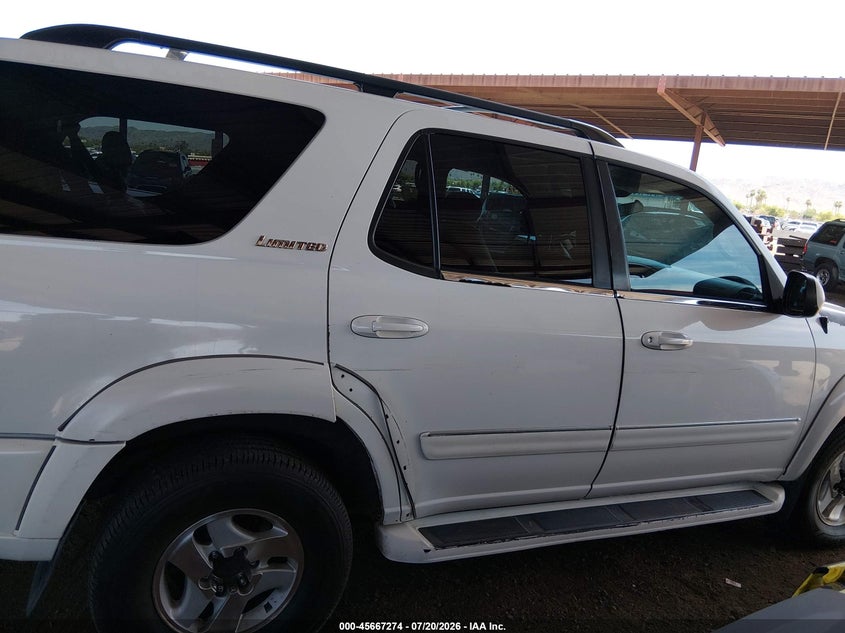 2001 Toyota Sequoia Limited V8 VIN: 5TDZT38A61S016019 Lot: 45667274