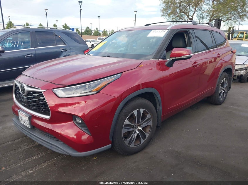 2021 Toyota Highlander, Right Side, IAAI, VIN 5TDHZRAH1MS079604 — photo 2