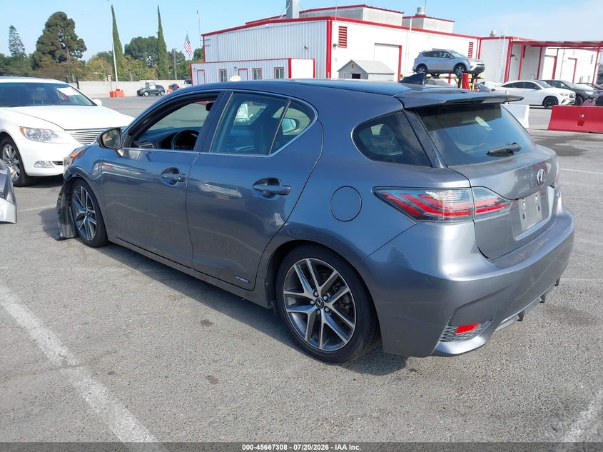 Vin: jthkd5bh4e2206557, lot: 46165880, lexus ct 200h 20143