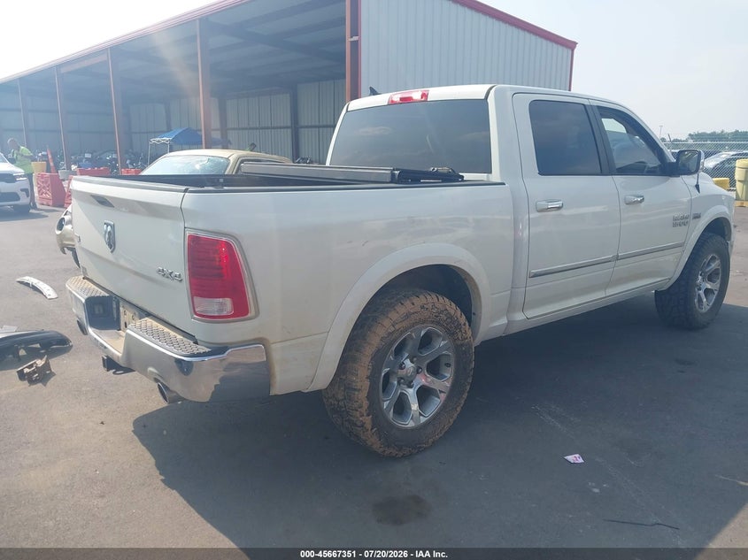 Vin: 1c6rr7nt0hs502877, lot: 46165923, ram 1500 laramie  4x4 5'7 box 20174