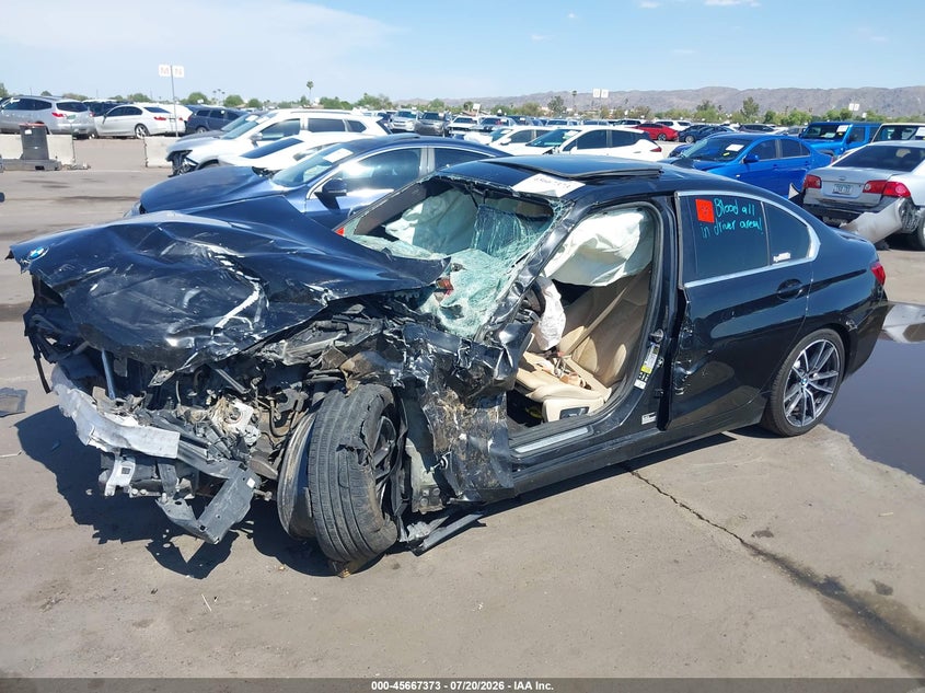2022 BMW 330I xDrive VIN: 3MW5R7J09N8C70020 Lot: 45667373