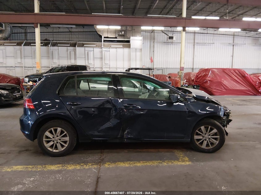 2015 Volkswagen Golf Tsi S 4-Door VIN: 3VW217AU8FM087004 Lot: 45667407
