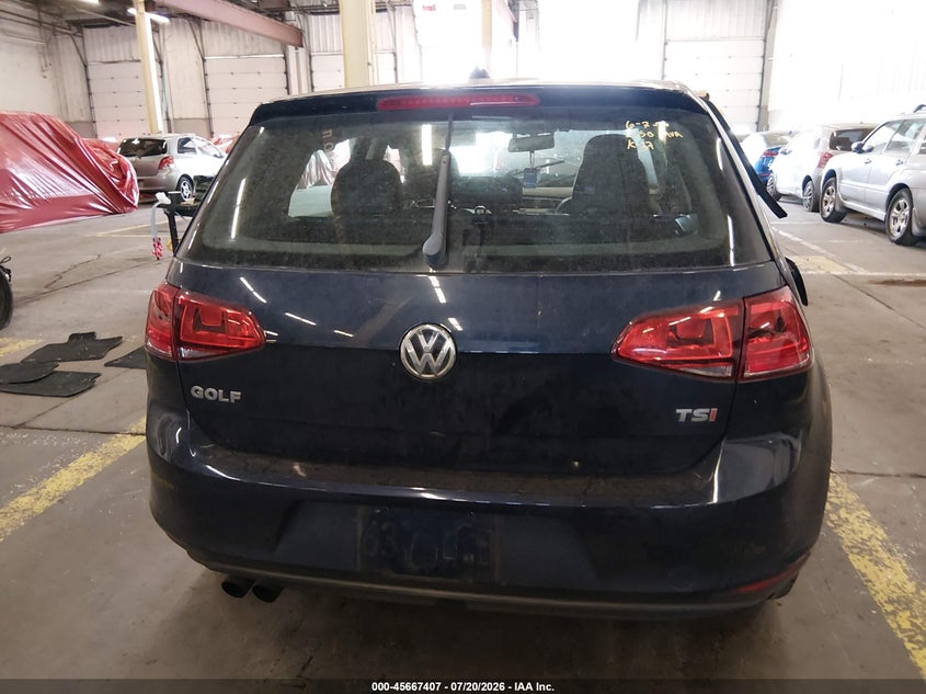 2015 Volkswagen Golf Tsi S 4-Door VIN: 3VW217AU8FM087004 Lot: 45667407