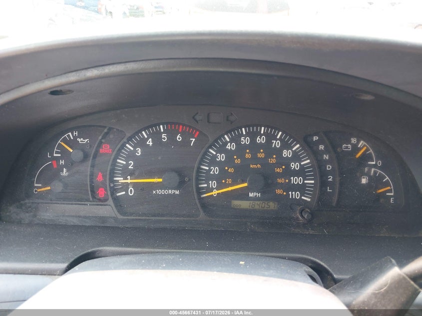 2000 Toyota Tundra Sr5 V8 VIN: 5TBBT4417YS080733 Lot: 45667431