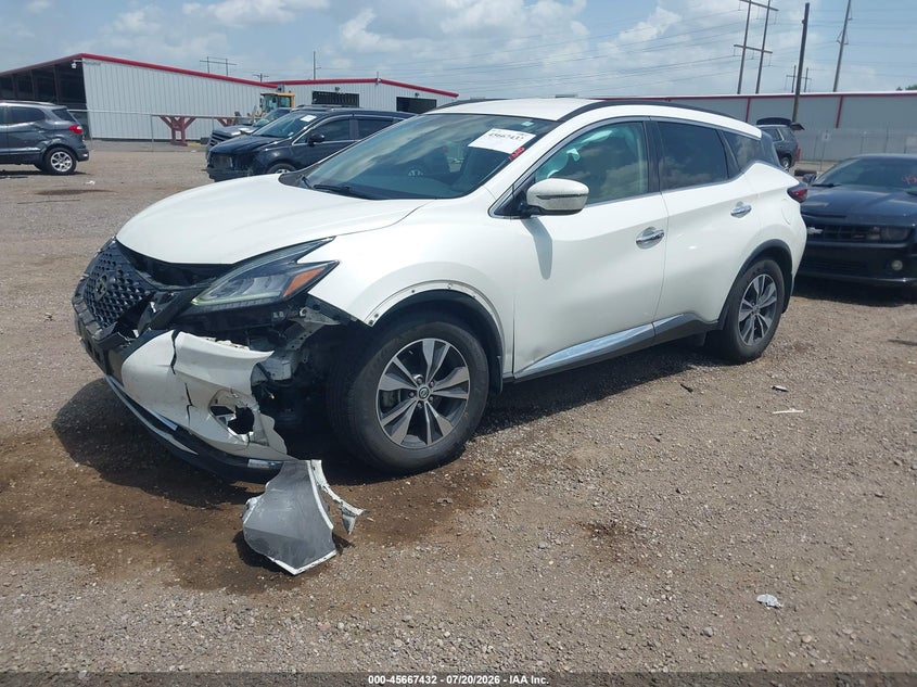 2019 Nissan Murano Sv VIN: 5N1AZ2MJ8KN163862 Lot: 45667432