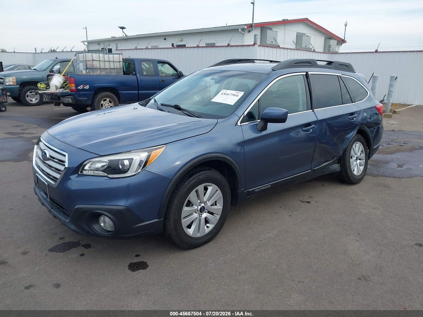 Vin: 4s4bsacc9f3296315, lot: 46166076, subaru outback 2.5i premium 20152
