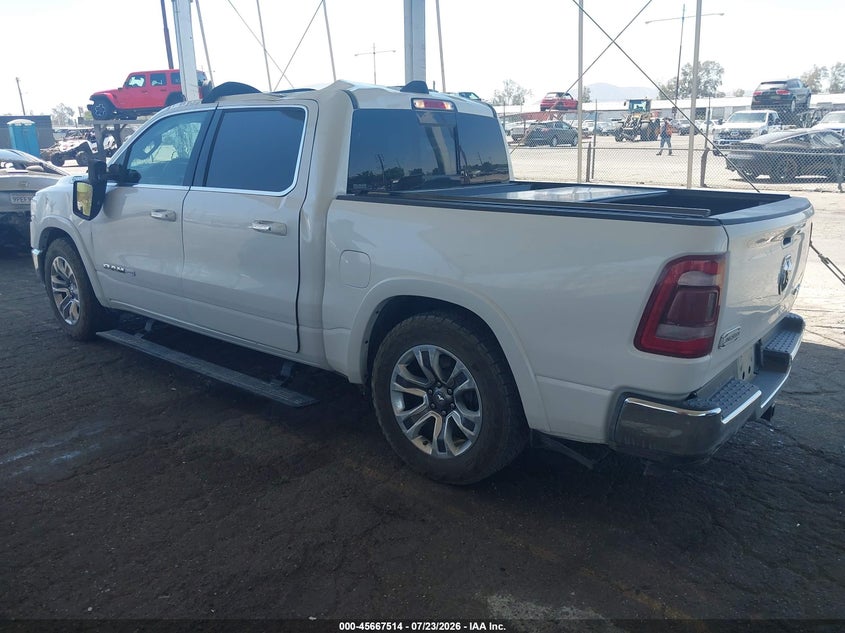 Vin: 1c6srfkt4ln299130, lot: 46166086, ram 1500 laramie longhorn  4x4 5'7 box 20203