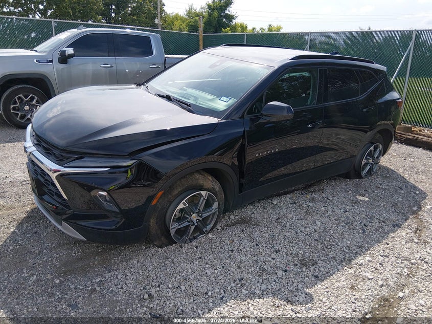 Vin: 3gnkbcr40rs180927, lot: 46166177, chevrolet blazer fwd 2lt 20242