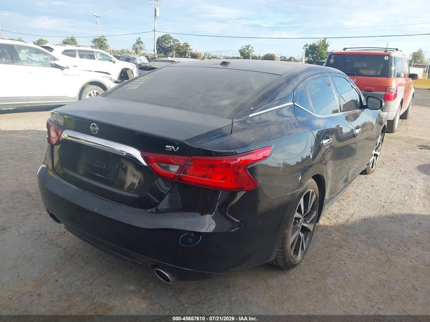 Vin: 1n4aa6ap0jc367048, lot: 46166182, nissan maxima 3.5 sv 20184