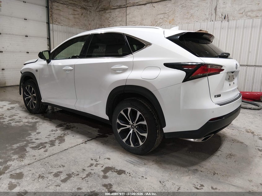 Vin: jtjbarbz9g2073045, lot: 46166183, lexus nx 200t f sport 20163