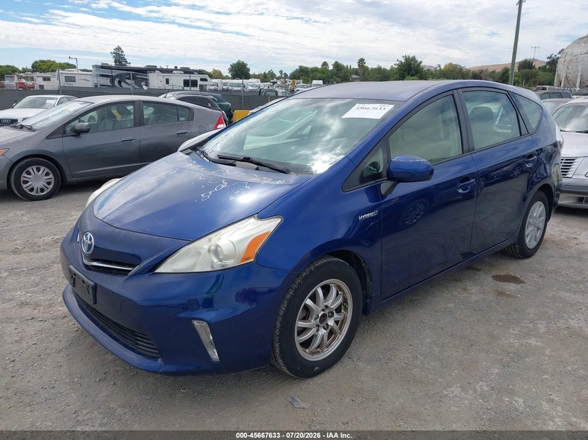 2012 TOYOTA PRIUS V (+) WAGON 1.8L I-4 DOHC, VVT, 98HP