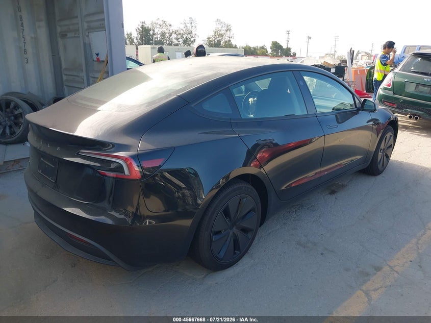 2025 Tesla Model 3 Long Range Rear-Wheel Drive/Standard Rear-Wheel Drive VIN: 5YJ3E1EA6SF030663 Lot: 45667668