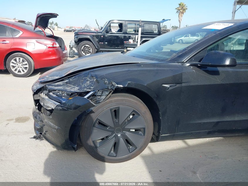 2025 Tesla Model 3 Long Range Rear-Wheel Drive/Standard Rear-Wheel Drive VIN: 5YJ3E1EA6SF030663 Lot: 45667668