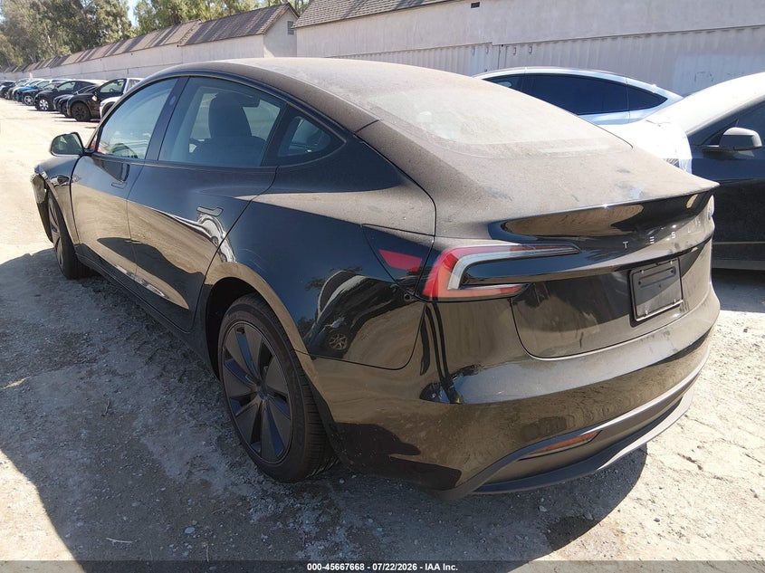 2025 Tesla Model 3 Long Range Rear-Wheel Drive/Standard Rear-Wheel Drive VIN: 5YJ3E1EA6SF030663 Lot: 45667668