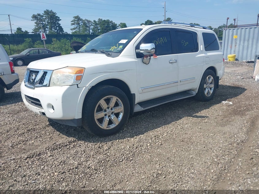 Vin: 5n1aa0nc5an610545, lot: 46166264, nissan armada platinum 20102